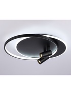 Люстра FL51393, пульт, LED, 3000-6400K, 65 Вт, 56×48×12 см, чёрная - Фото 4