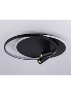 Люстра FL51393, пульт, LED, 3000-6400K, 65 Вт, 56×48×12 см, чёрная - фото 809667228