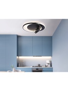 Люстра FL51393, пульт, LED, 3000-6400K, 65 Вт, 56×48×12 см, чёрная - Фото 9