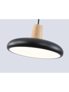 Светильник подвесной FL4839, LED, 3000-6000К, 24 Вт, 80×20 см, чёрный - фото 809667248