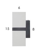 Бра FW245, 2хGU10, 12 Вт, 15.5×6×8 см, белое - Фото 4