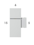 Бра FW2474, 2хGU10, 40 Вт, 15.5×6×9 см, белое - Фото 4