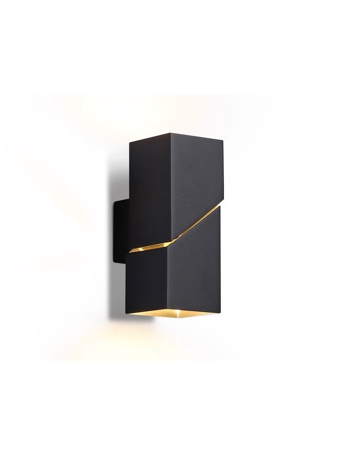 Бра FW2475, 2хGU10, 40 Вт, 15.5×6×9 см, чёрное