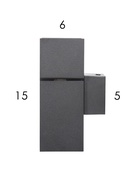 Бра FW2475, 2хGU10, 40 Вт, 15.5×6×9 см, чёрное - Фото 4