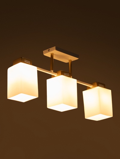 Люстра TR303045, 3хE27, 60 Вт, 54×10×27 см, белая
