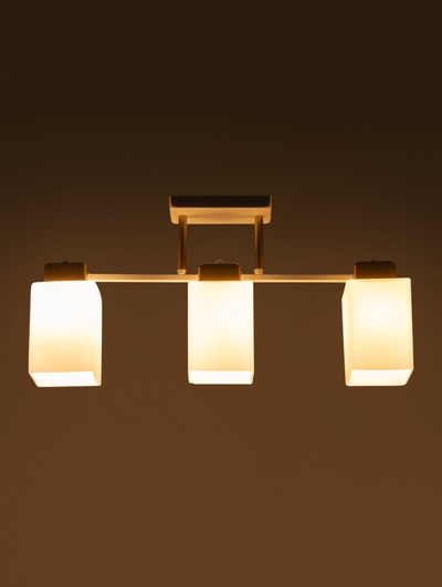 Люстра TR303045, 3хE27, 60 Вт, 54×10×27 см, белая
