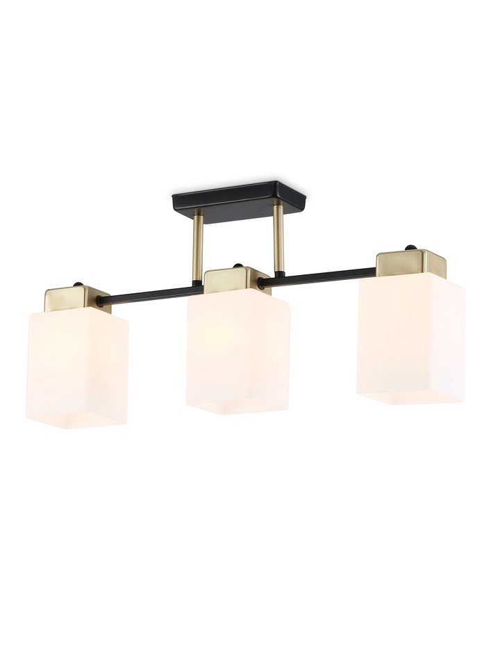 Люстра TR303046, 3хE27, 60 Вт, 54×10×27 см, чёрная