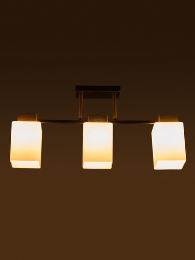 Люстра TR303046, 3хE27, 60 Вт, 54×10×27 см, чёрная