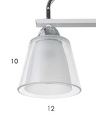 Люстра TR303242, 4хE27, 60 Вт, 87×12×78 см, белая - Фото 5