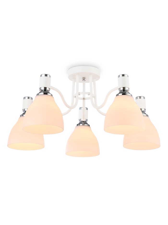 Люстра TR303305, 5хE27, 60 Вт, 60×27 см, белая