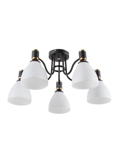 Люстра TR303307, 5хE27, 60 Вт, 60×27 см, чёрная