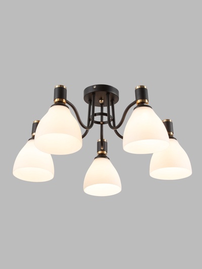 Люстра TR303307, 5хE27, 60 Вт, 60×27 см, чёрная