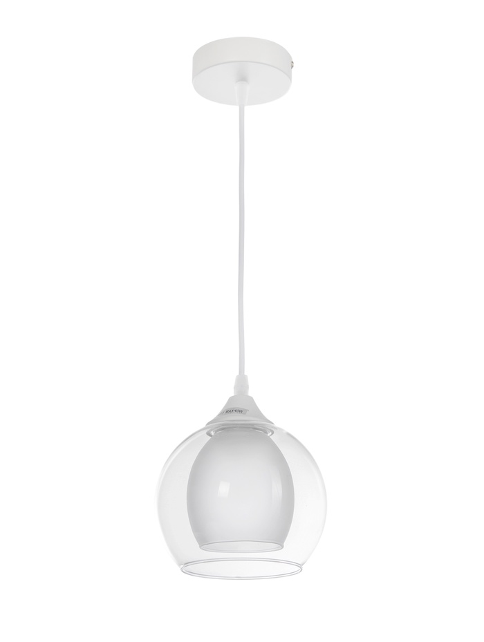 Светильник подвесной TR3538, 1хE27, 40 Вт, 80×13 см, белый