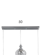 Светильник подвесной TR3613/3, 3хE27, 40 Вт, 57×14×92 см, хромированный - Фото 5