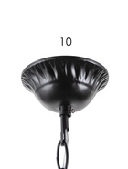 Люстра TR9612/6, 6хE14, 40 Вт, 65×56 см, чёрная - Фото 5