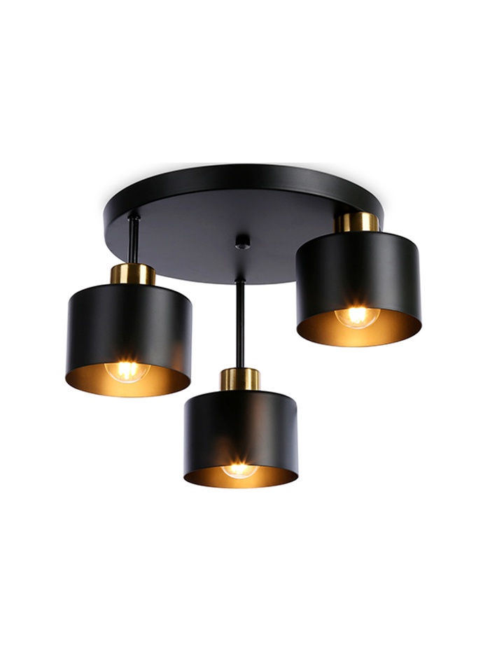 Светильник подвесной TR8121, 3хE27, 40 Вт, 37×26.5 см, чёрный
