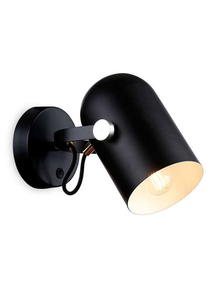 Спот TR8204, 1хE27, 40Вт, 11,7х28 см, чёрный