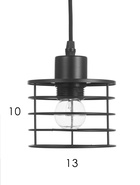 Светильник подвесной TR8075, 3хE27, 40 Вт, 58×12×104 см, чёрный 11021015