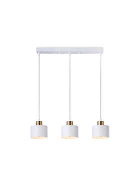 Светильник подвесной TR8117, 3хE27, 40 Вт, 58×12×97 см, белый