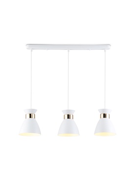 Светильник подвесной TR8466, 3хE27, 60 Вт, 55×13.5×100 см, белый