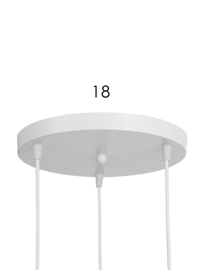Светильник подвесной TR8467, 3хE27, 60 Вт, 100×34 см, белый