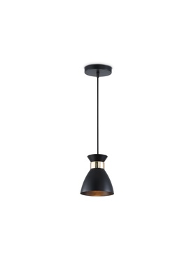 Светильник подвесной TR8468, 1хE27, 60 Вт, 100×13 см, чёрный