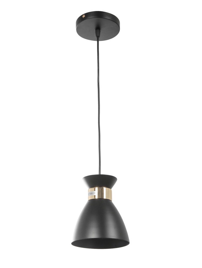 Светильник подвесной TR8468, 1хE27, 60 Вт, 100×13 см, чёрный