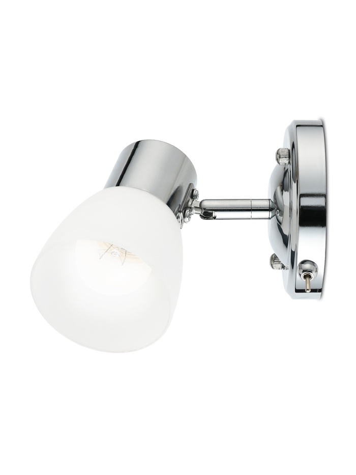 Спот TR3961, 1хE27, 40Вт, 12х10,5,5х20 см, цвет хром/белый