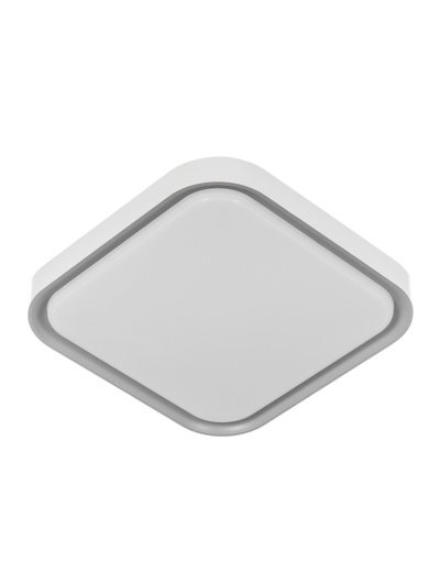 Светильник потолочный LED FZ1250, 5000К, 18 Вт, 25×25×6 см, без ПДУ, серо-белый
