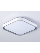 Светильник потолочный LED FZ1256, 5000К, 27 Вт, 35×35×6 см, без ПДУ, серо-белый - фото 809667535