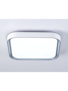Светильник потолочный LED FZ1256, 5000К, 27 Вт, 35×35×6 см, без ПДУ, серо-белый - фото 809667536