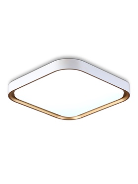 Светильник потолочный LED FZ1259, 5000К, 27 Вт, 35×35×6 см, без ПДУ, золотисто-белый