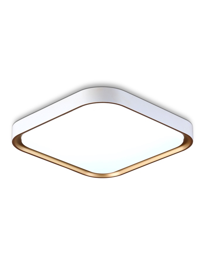 Светильник потолочный LED FZ1259, 5000К, 27 Вт, 35×35×6 см, без ПДУ, золотисто-белый