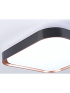 Светильник потолочный LED FZ1265, 5000К, 18 Вт, 25×25×6 см, без ПДУ, золотисто-чёрный - фото 809667547