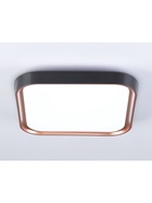 Светильник потолочный LED FZ1271, 5000К, 27 Вт, 35×35×6 см, без ПДУ, золотисто-чёрный - фото 809667551