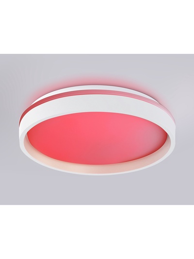Люстра LED FZ601, 3000-6500К+RGB, 46 Вт, d=39 h=8 см, с ПДУ, белый