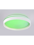 Люстра LED FZ601, 3000-6500К+RGB, 46 Вт, d=39 h=8 см, с ПДУ, белый - фото 809667560