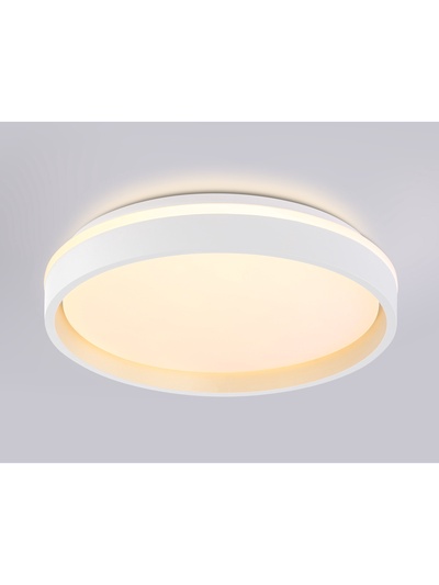 Люстра LED FZ601, 3000-6500К+RGB, 46 Вт, d=39 h=8 см, с ПДУ, белый