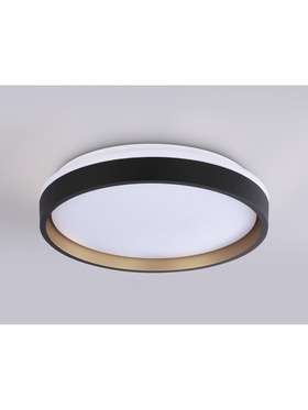 Люстра LED FZ604, 3000-6500К+RGB, 46 Вт, d=39 h=8 см, с ПДУ, чёрный