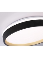 Люстра LED FZ604, 3000-6500К+RGB, 46 Вт, d=39 h=8 см, с ПДУ, чёрный - фото 809667571