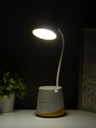 Лампа настольная DE564, светодиодная, 5 Вт, 3 режима, USB, жёлто-белая, 13×10.5×35 см - Фото 4