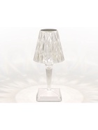 Лампа настольная DE8055, светодиодная, 3 Вт, 3000-6400К, USB, АКБ, 27×12 см, прозрачная - Фото 1