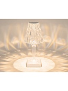 Лампа настольная DE8055, светодиодная, 3 Вт, 3000-6400К, USB, АКБ, 27×12 см, прозрачная - Фото 5