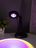 Лампа настольная атмосферная DE8385, светодиодная, пульт, 3 Вт, RGB, 28×12 см, чёрная - Фото 3