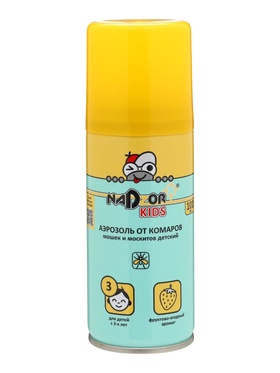 Аэрозоль от комаров, детский, Nadzor kids, 100 мл
