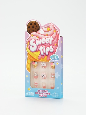 Детские накладные ногти «Сладости», 12 шт.