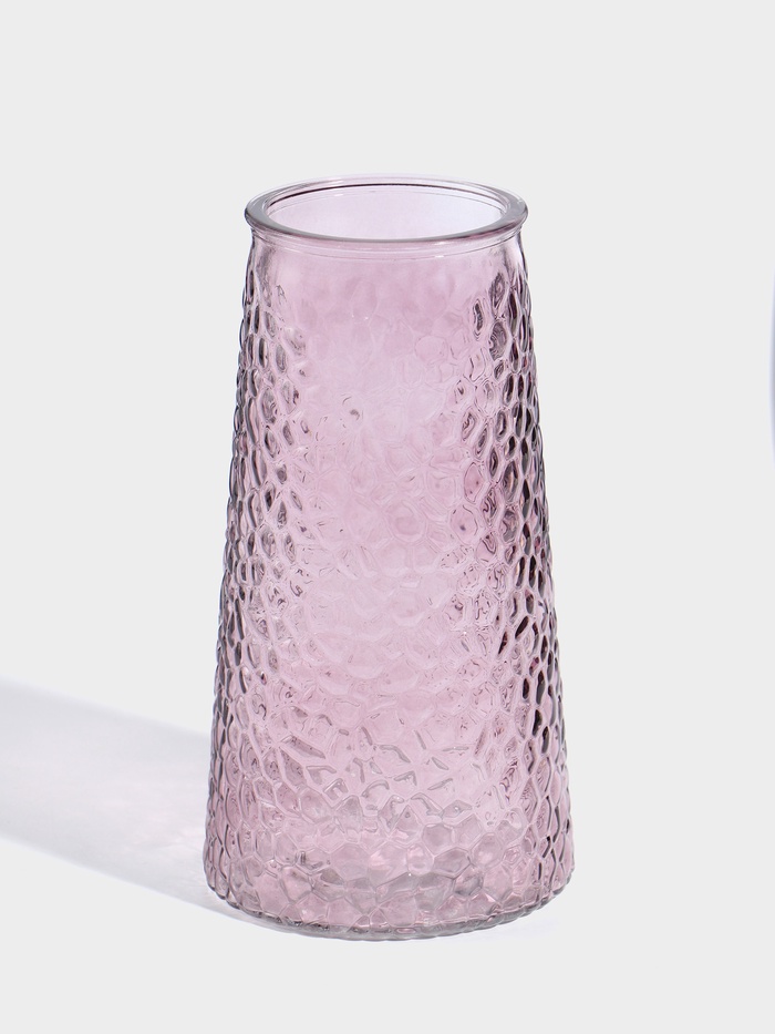Ваза стекло настольная Аксель 20х10,5 см, сиреневый