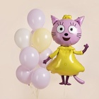 Воздушный шар фольгированный 54" «Три Кота, Лапочка» - фото 809656425