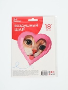 Воздушный шар фольгированный 18" «Котик» - фото 809656468