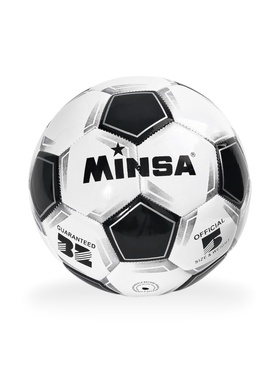 Футбольный мяч, р. 5, EVA, резиновая камера, 300 г, бело-чёрный